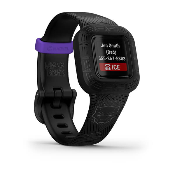 Garmin Vivofit Jr 3 Black Marvel Panther Fitness Tracker