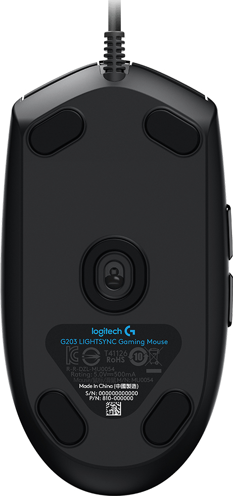 Logitech G 910-005796 G203 Lightsync Optical Gaming Mouse Black 8000 Dpi