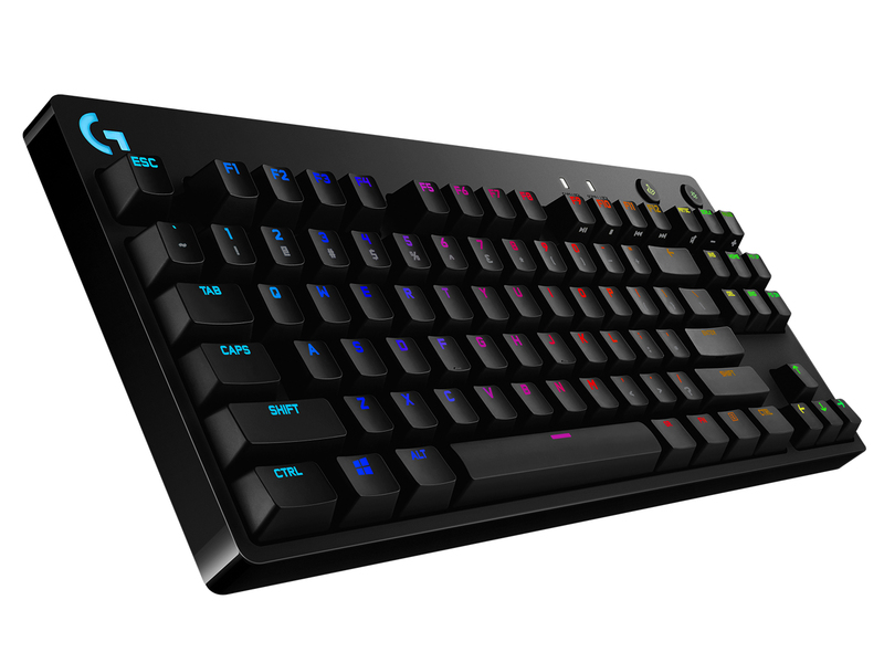 Logitech G 920-009392 PRO Mechanical Gaming Keyboard/Ultra Portable Tenkeyless Design/Detachable Micro USB Cable/16.8 Million Color LIGHTSYNC RGB backlit keys (US English)