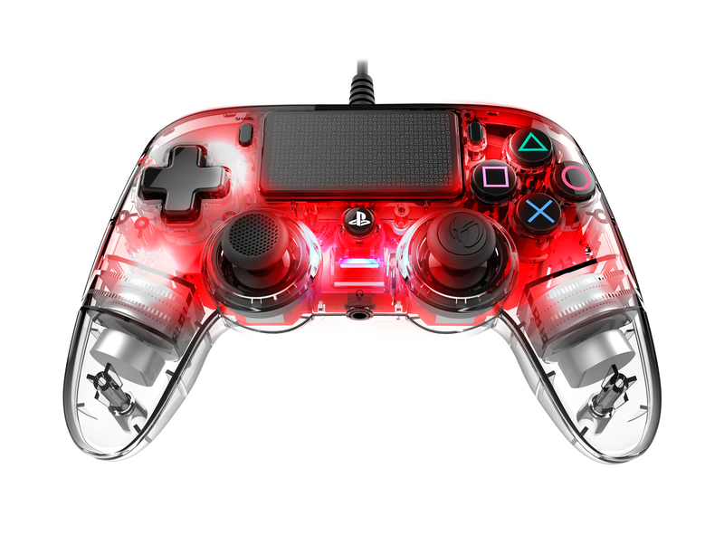 Nacon Wired Compact Controller Red for PS4