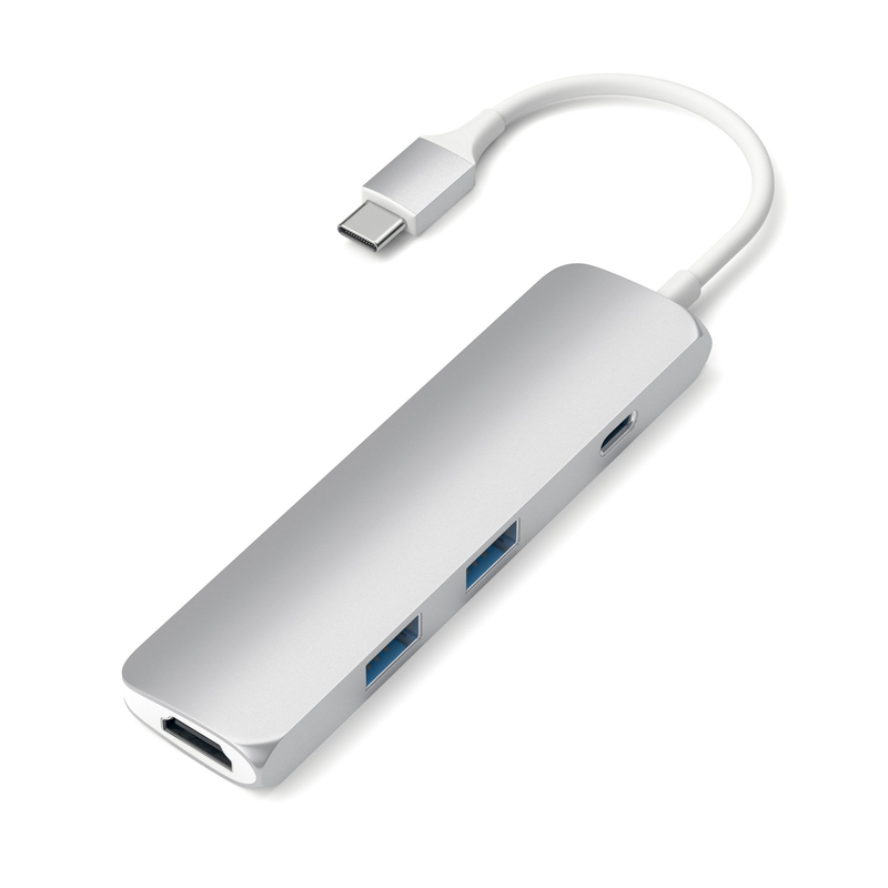 Satechi Slim Type-C Multi-Port Adapter Silver