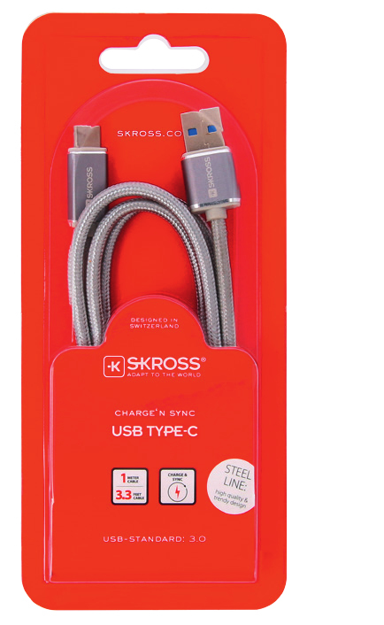 Skross Steel Line Charge N Sync USB Type-C Cable