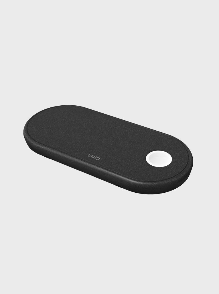 Uniq Aereo 3-In-1 Fast Wireless Charger Charcoal